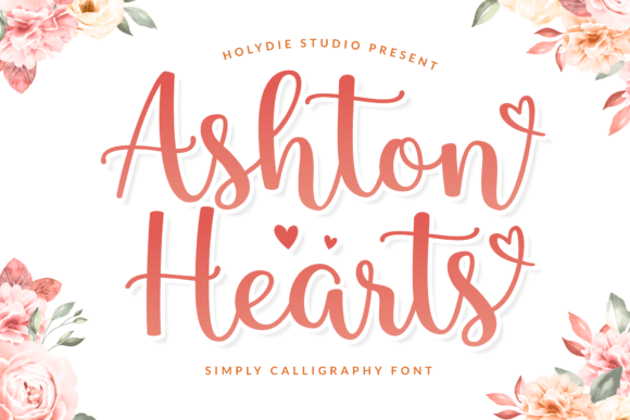 Ashton Hearts: A Modern Script Font for Engaging Digital Design