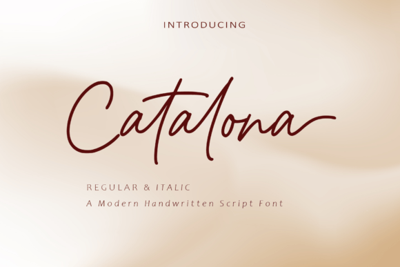 Catalona: A Handwritten Font for Digital Elegance