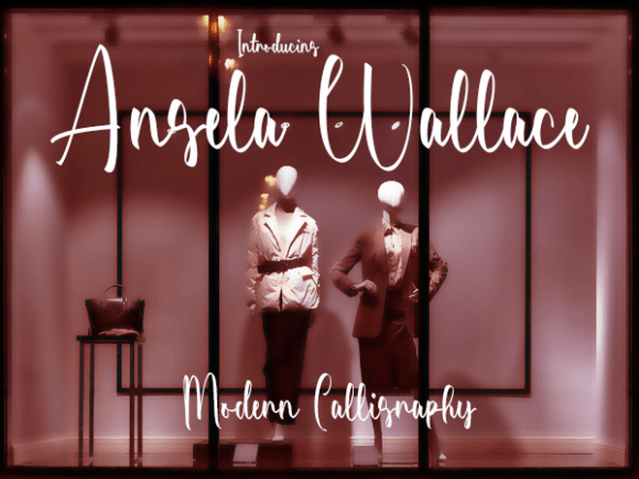 Crafting with the Angela Wallace Modern Calligraphy Font