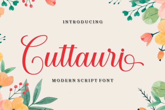 Cuttauri: The Elegant Script Font My Branding Finally Needed