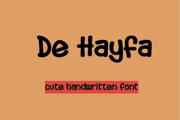 De Hayfa: A Fresh Handwritten Font for Brand Personality