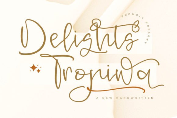 Delishts Tropiwa: The Friendly Script Font for Web Design