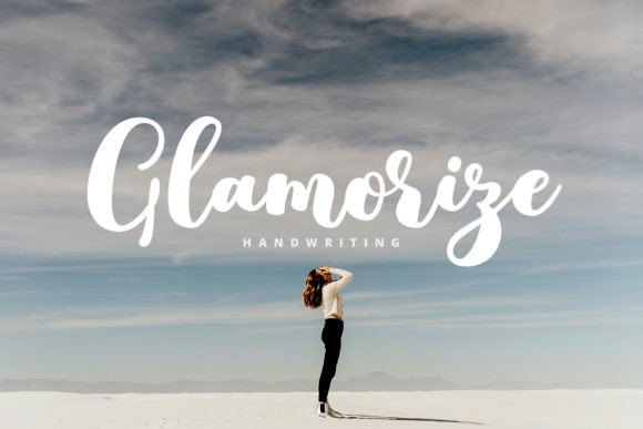 Glamorize Font: A Modern Handwritten Script for Digital Design
