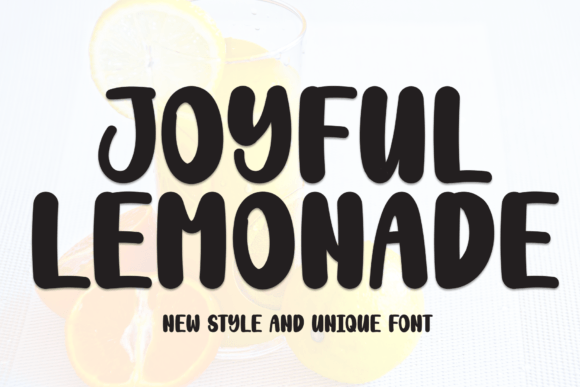 Joyful Lemonade: A Sweet Handwritten Font for Your Business Brand
