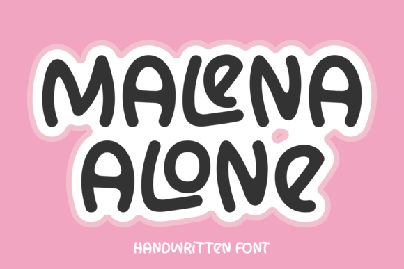Malena Alone: A Bold Handwritten Font for Your Craft Business