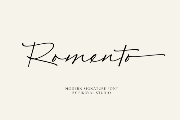 Romento: A Script Font with Warm, Confident Energy