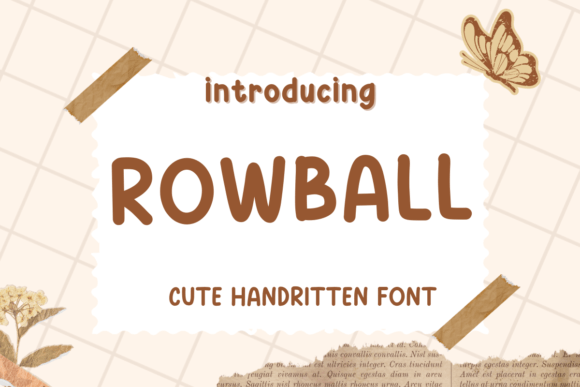 Rowball: A Font for Content That Connects