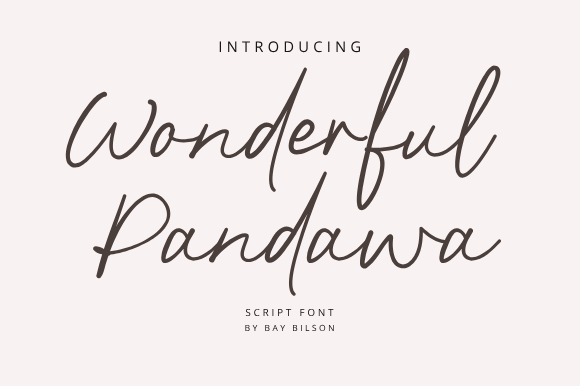 The Wonderful Pandawa Font: A Graceful Script for Editorial Design