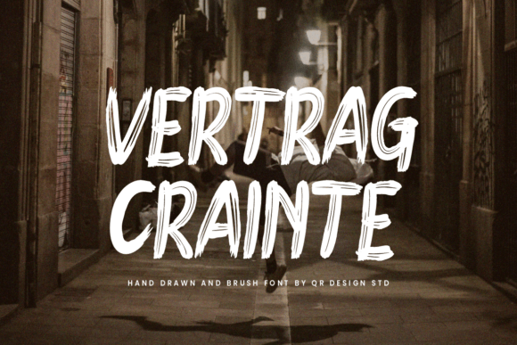 Vertrag Crainte: A Bold Handwritten Font for Your Brand